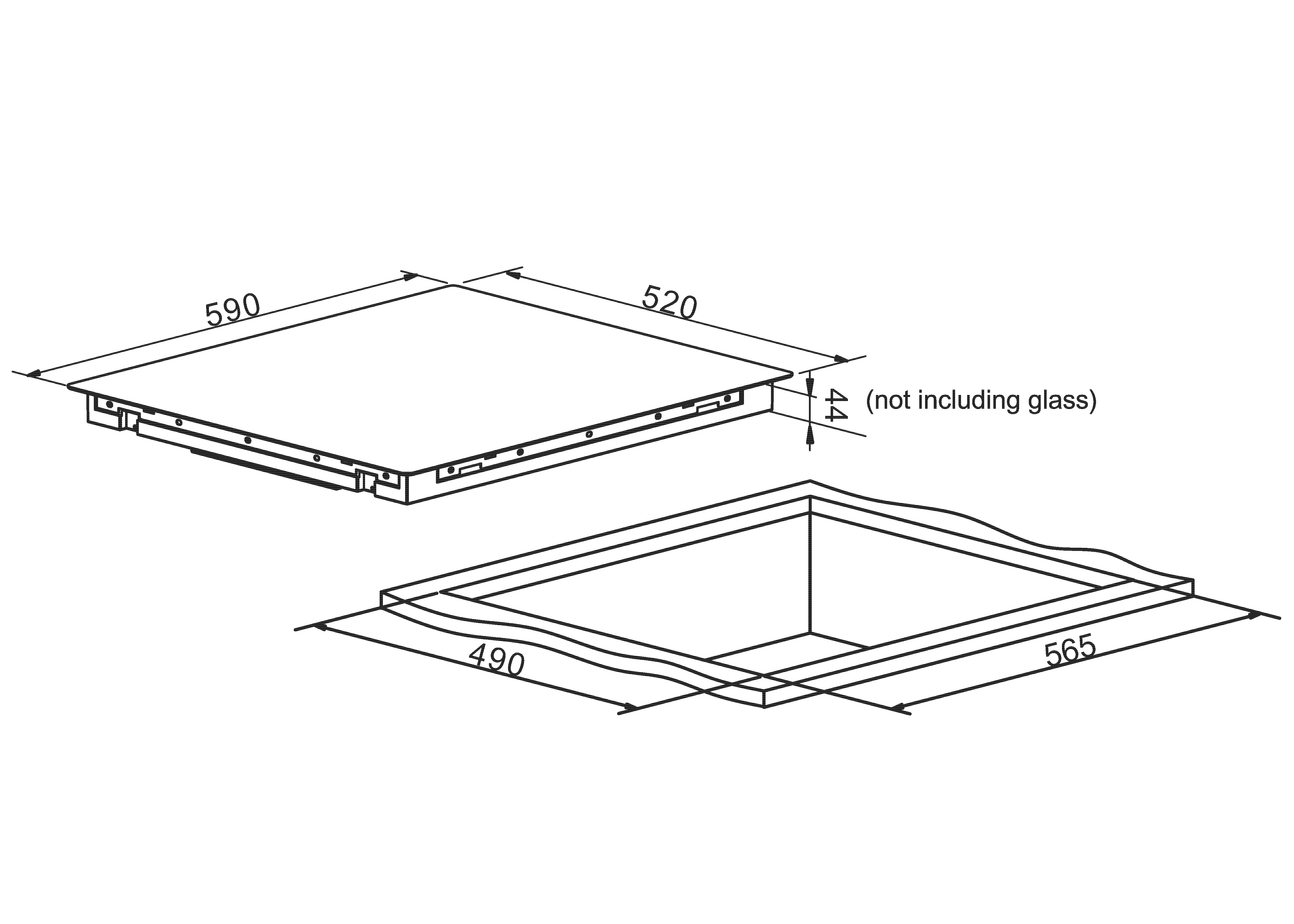TH1INBS 60 - fogón de inducción 60 cm, ultra delgado